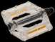 PED 04 T P. Pedali Fixed/Bmx in plastica con perno grosso 9/16  Trasparenti